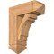 Ekena Millwork Merced Arts and Crafts Smooth Bracket w/ Offset Brace, Western Red Cedar, 7 1/2"W x 20"D x 24"H BKT0806X20X24MRC03SWR - alternate 1